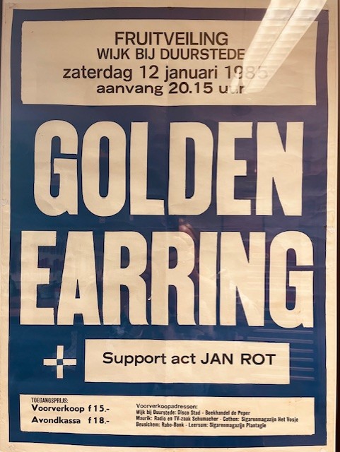 Golden Earring show poster January 12 1985 Wijk bij Duurstede - Fruitveiling